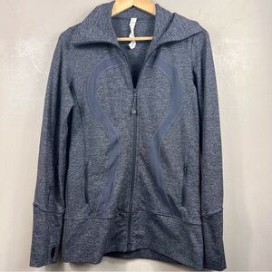 lululemon athletica Heather Navy Full-Zip Hooded Jacket